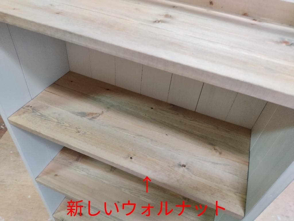 サイズ、デザインオーダー可！超ワイド４扉ローラック●シャビーブラウン●受注製作