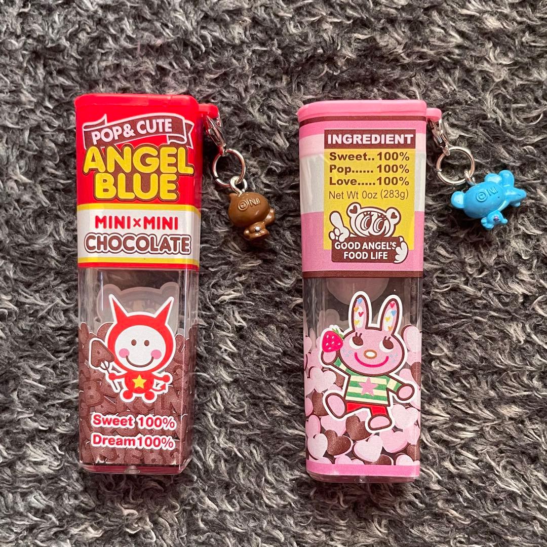 激レア！エンジェルブルー☆チョコベビー風シャー芯ケースセット