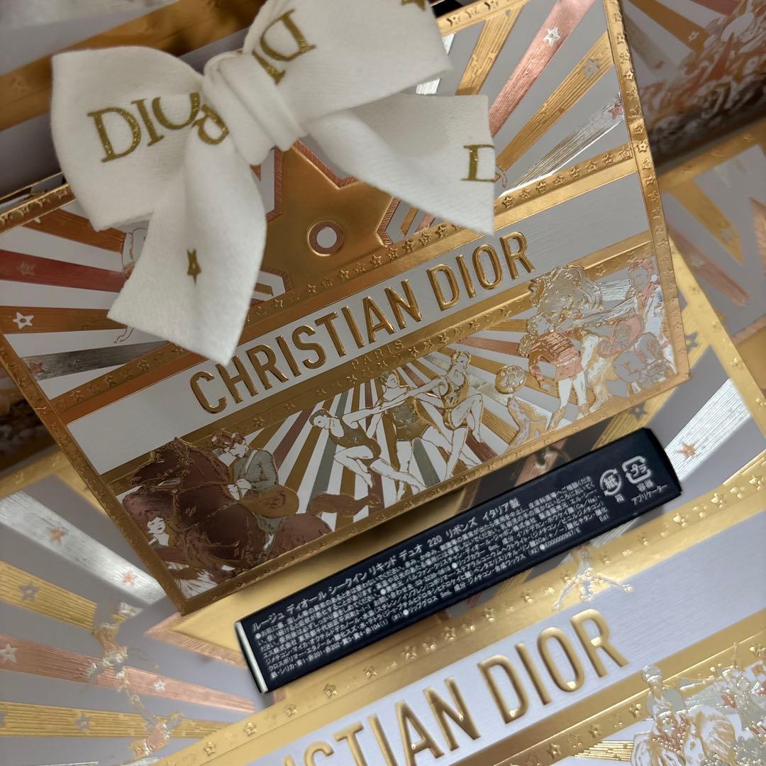 ☆DIORルージュ ディオール シークイン リキッド デュオ☆220 リボンズ