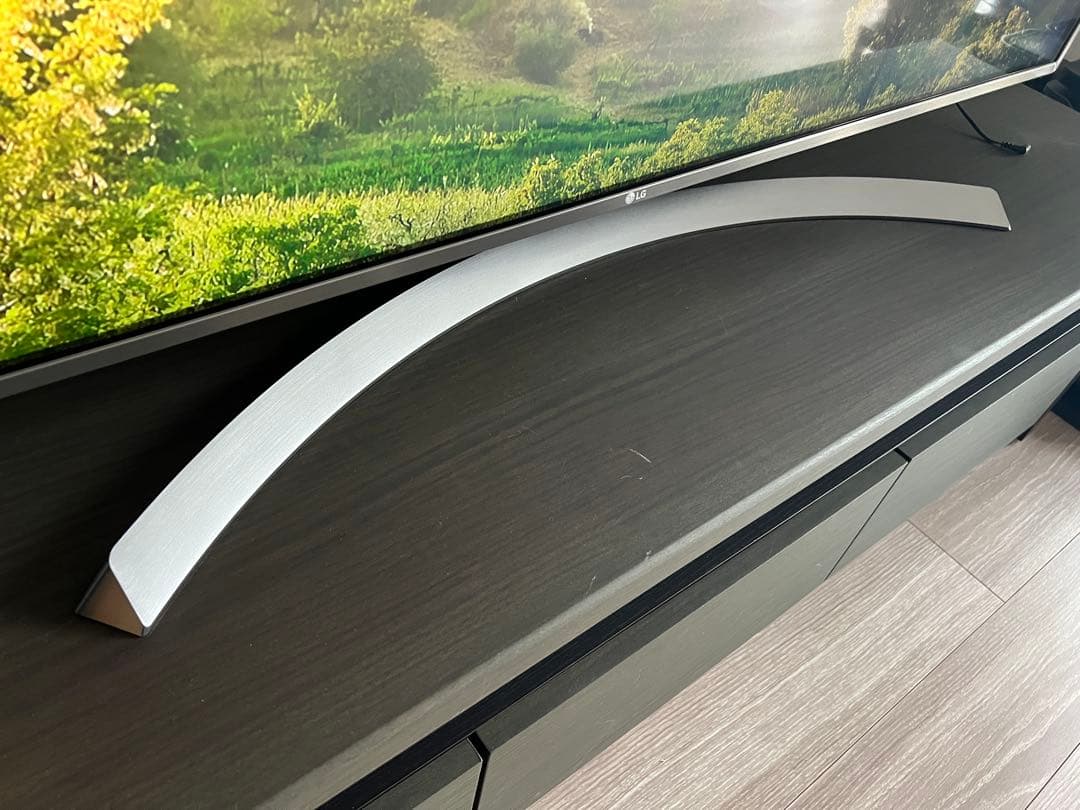 【訳あり】LG 55V型 4K 液晶テレビ 画面線あり・リモコンなし