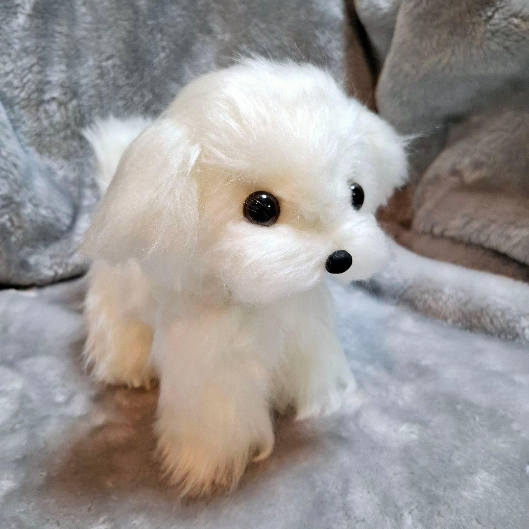 キャンペーン、ぬいぐるみ、マルチーズ、子犬、ハンドメイド、オリジナル、パピー