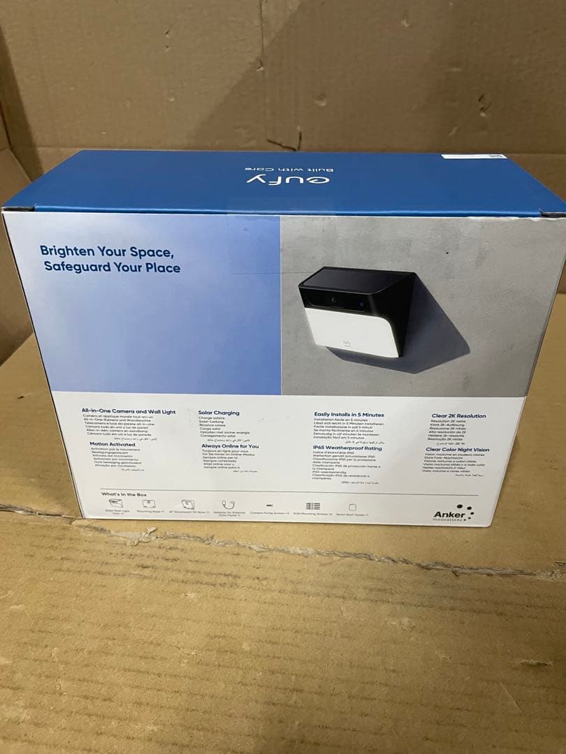 Anker Eufy Solar Wall Light Cam S120 カメラ