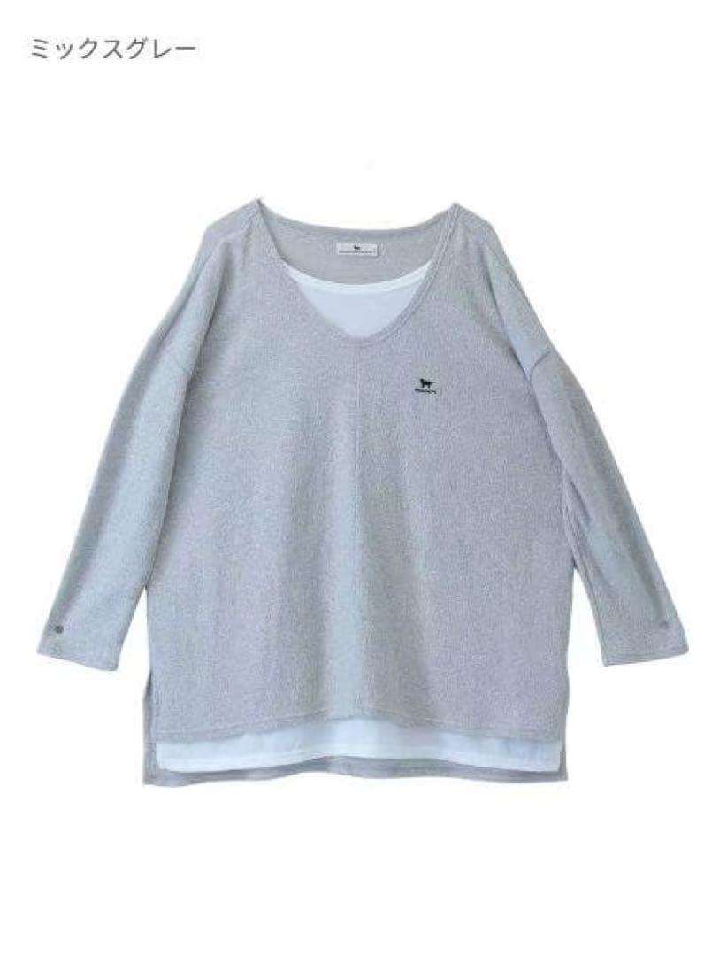 DOGDEPT ペアルック ウィメンズレイヤーカ+ワンちゃんレイヤーノースリーブ