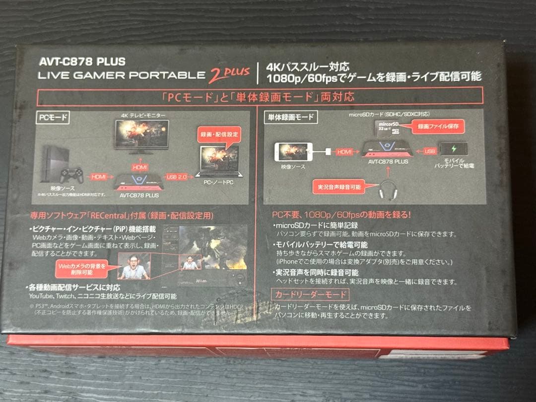 AVerMedia AVT-C878 PLUS キャプチャーボード