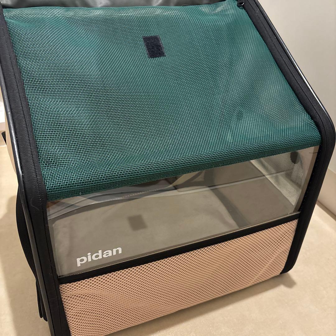 【値下げ】ペット用折りたたみ式ハウス型トラベルリュック(猫トイレなし)