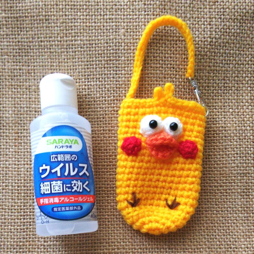 インコ  あみぐるみ ハンドメイド ジェル ホルダー