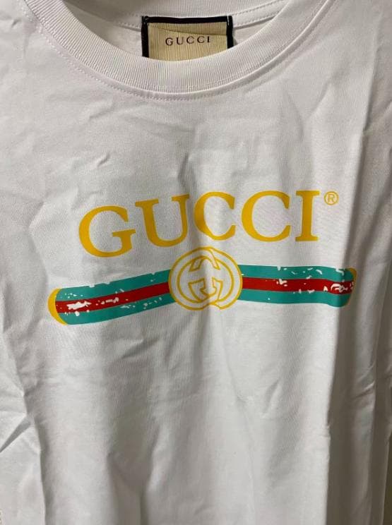 GUCCI ロゴ Tシャツ ホワイト Mサイズ