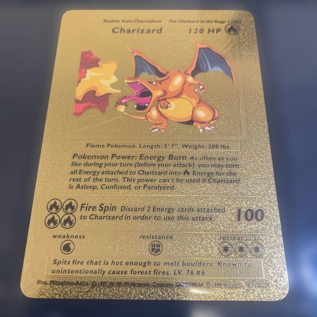 (美品）初期リザードン海外版ゴールド Charizard 最終値下