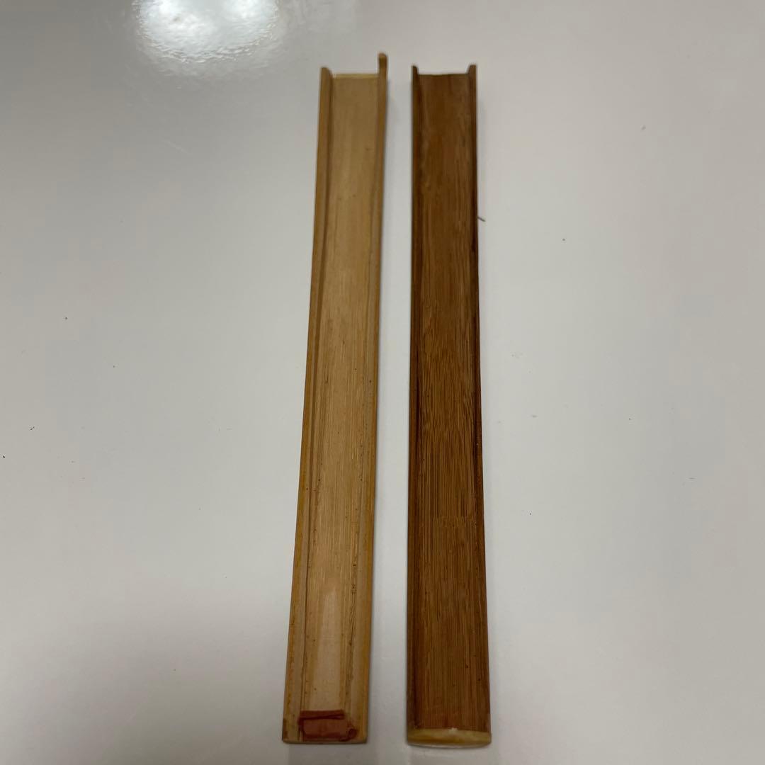 煤竹菓子箸（すすたけかしばし）　茶道具　年代物　骨董品