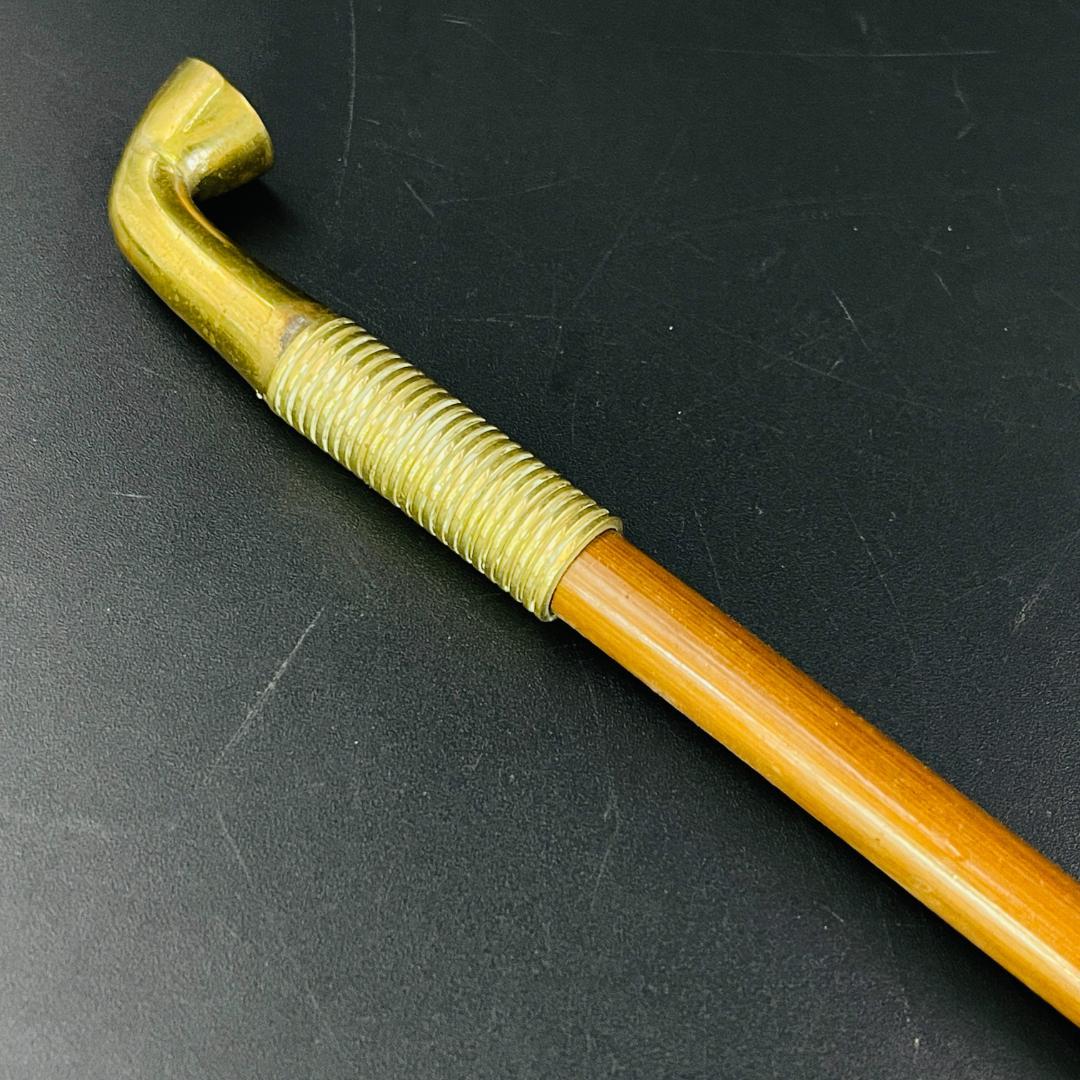 真鍮 キセル 煙管 ロング 約36.5cm 喫煙具 アンティーク R8SA107