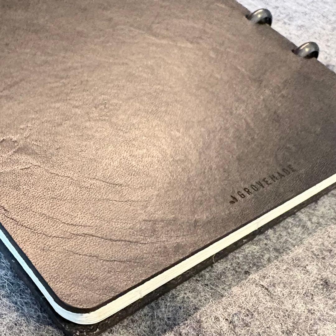グローブメイド Grovemade レザーノートMedium Black