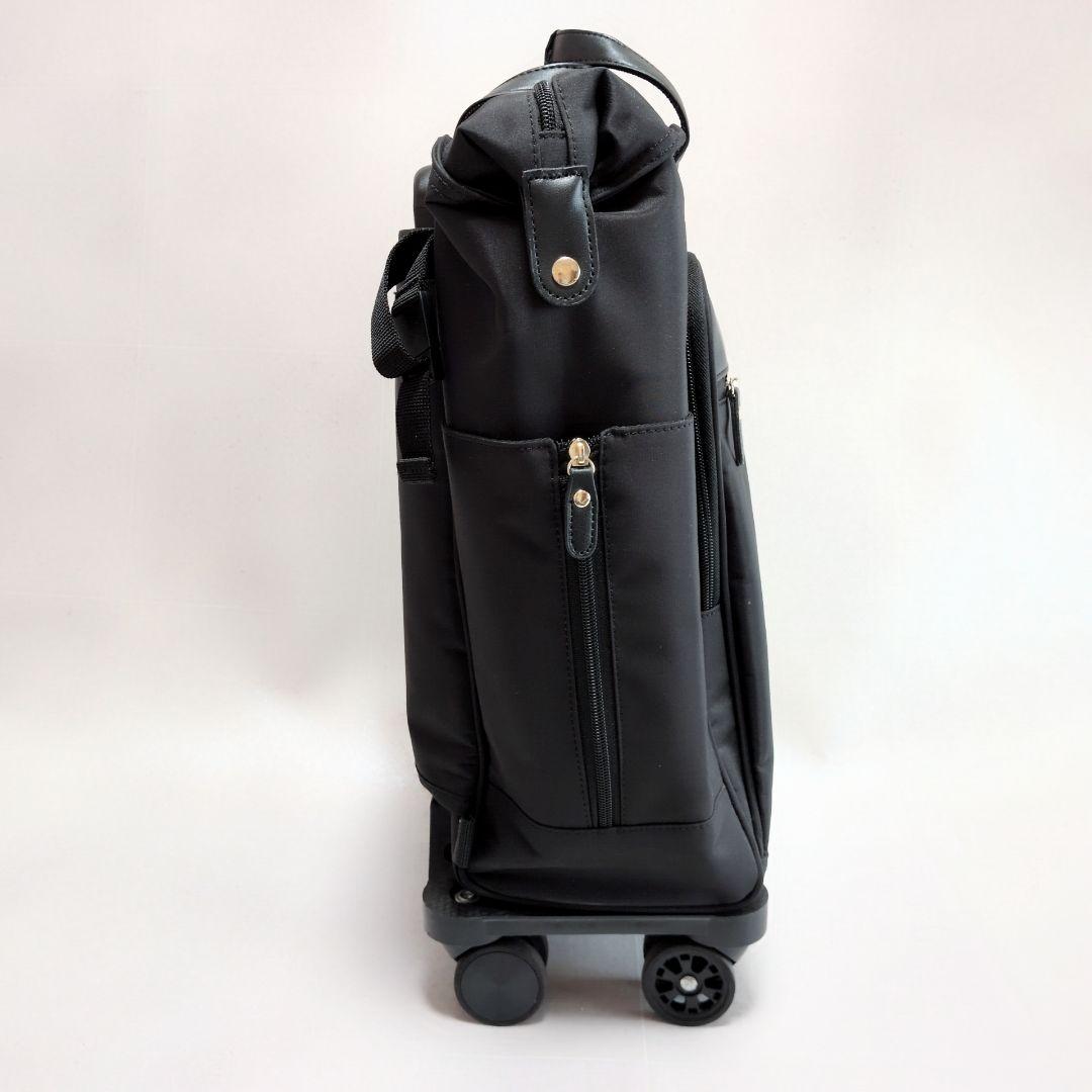 【美品】サクソンキュー　キャリーバッグ　保温保冷　黒　ショッピングバッグ