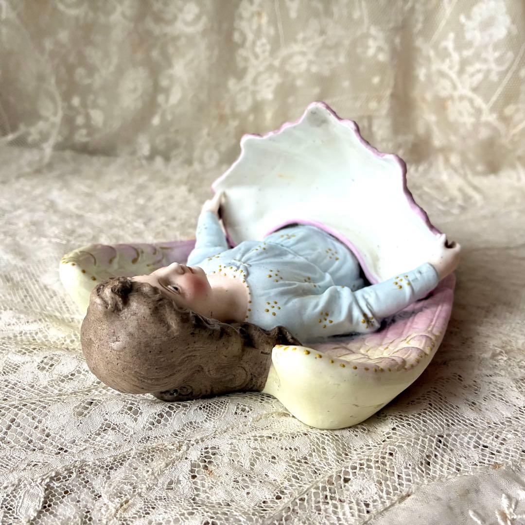 【美品】天使の聖水盤　ベネティエ　エンジェル　ウォールデコ　フランスアンティーク