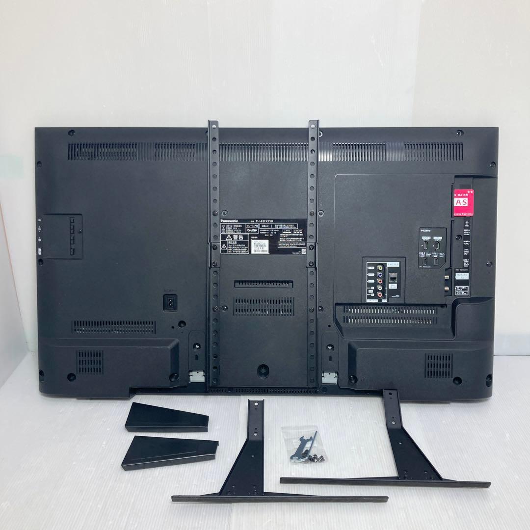 美品 パナソニック 43V型 4K液晶テレビ TH-43FX750 2018年
