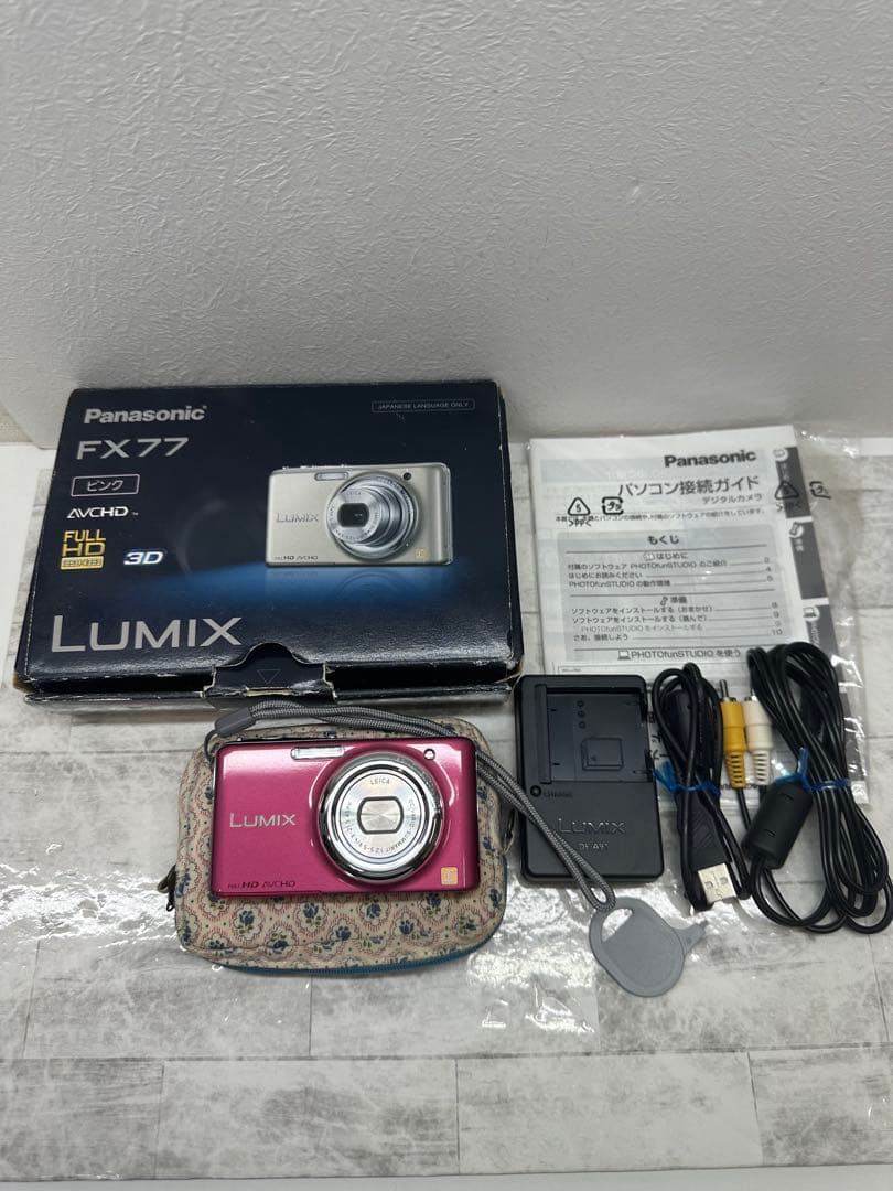 Panasonic LUMIX FX77 ピンク　付属品あり